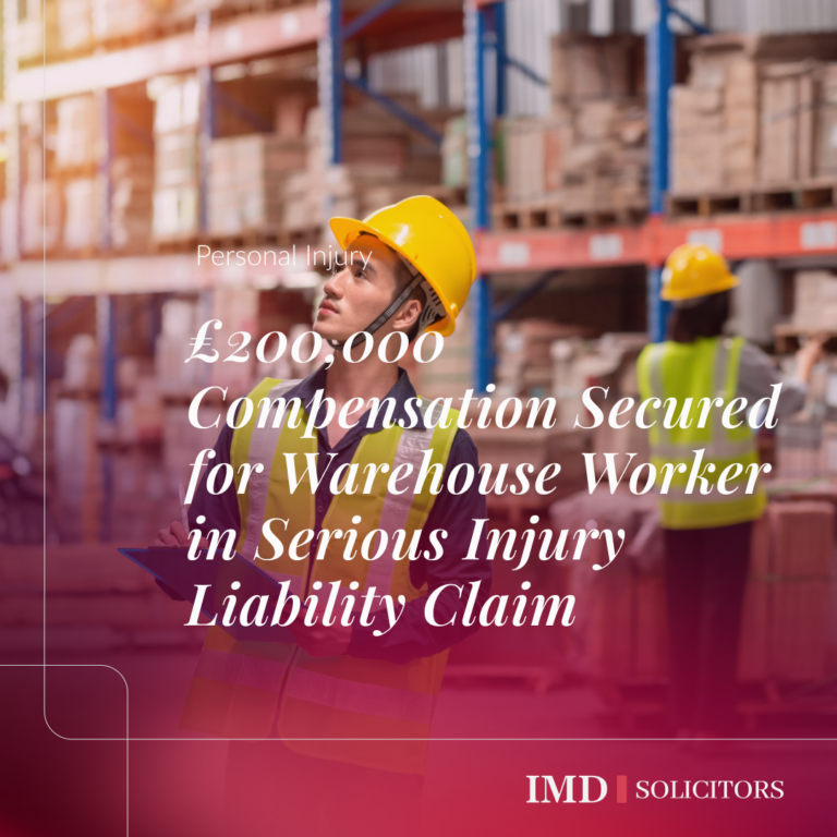 £200,000 Compensation Secured for Warehouse Worker in Serious Injury Liability Claim