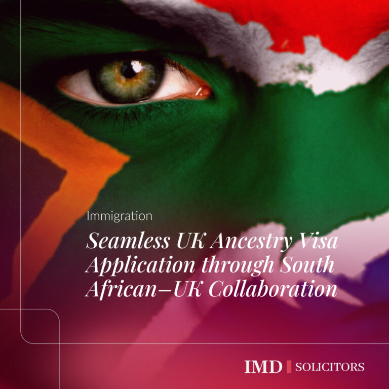 Seamless UK Ancestry Visa Application through South African–UK Collaboration Background