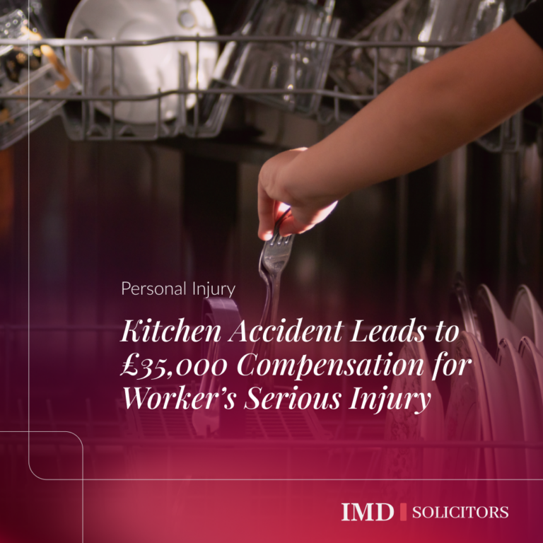 Kitchen Accident Leads to £35,000 Compensation for Worker’s Serious Injury