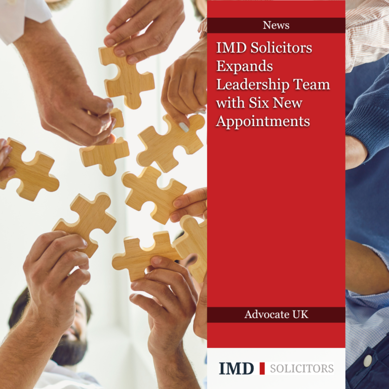 IMD Solicitors LLP and IMD Corporate have made six key appointments in 2024, strengthening leadership in family law, corporate immigration, dispute resolution, and more to enhance legal services.